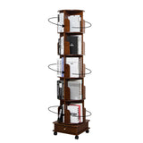 Solid Wood 360° Rotating Bookshelf Tower by GHBRHBJ GHBRHBJ