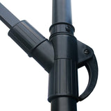 Sunnyglade 10Ft Outdoor Adjustable Offset Cantilever Hanging Patio Umbrella (Blue) Sunnyglade