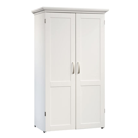 Sauder Miscellaneous Storage Craft & Sewing Armoire, L: 35.11" x W: 21.81" x H: 61.58", Glacier White finish Sauder