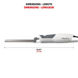 Starfrit Electric Knife with Offset Blades Precision Slicing Enhanced Safety Ergonomic Handle Starfrit