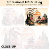 TUMOVO Paint by Numbers Kit for Adults Japanese Landscape Adult Paint by Number with Brushes Japan Garden Painting Oil Paint by Numbers DIY Painting Art Crafts for Home 16x20 in TUMOVO