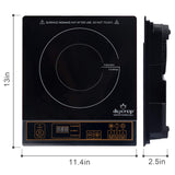 Duxtop 1800W Portable Induction Cooktop Countertop Burner, Gold 8100MC/BT-180G3 duxtop