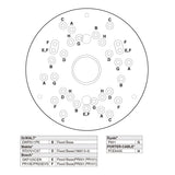 POWERTEC Trim Router Table & Router Base Plate w/Predrilled Holes, Adjustable Fence for Wood Router Fits Trim Router, Bosch, Porter Cable, Ryobi, POWERTEC