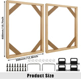 SHUESS 4 Pack Wood Canvas Stretcher Bars Kit, 12 x 16 Inch Wooden Canvas Frame for Prints, Easy to Assemble, Gallery Wrap Oil Frame Kits for Oil Paintings, Prints, Paint by Numbers & Poster SHUESS