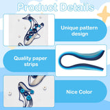 WEBEEDY 20 Sets Paper Quilling Kit for Adults Beginners 5 Styles Sea Animals Quilling Greeting Card Making Kit with Instruction DIY Turtles Dolphins Flamingos Jellyfish Seahorses Cards for Birthday WEBEEDY
