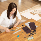 WEBEEDY 89Pcs Bookbinding Kit for Beginners DIY Leather Journal Kit Bookbinding Set A5 Book Making Kit for Adults Complete Bookbinding Supplies Kit with Thread,Sewing Needles,Paper and Other Tools WEBEEDY