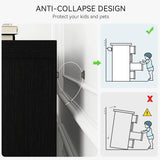 SUNNYFURN Dresser for Bedroom with 7 Drawer Modern Wooden Dresser - 3-Tier Drawer Chest, Entryway, Closet, Living Room, and Hallway Storage - Stylish & Functional Organizer Black SUNNYFURN