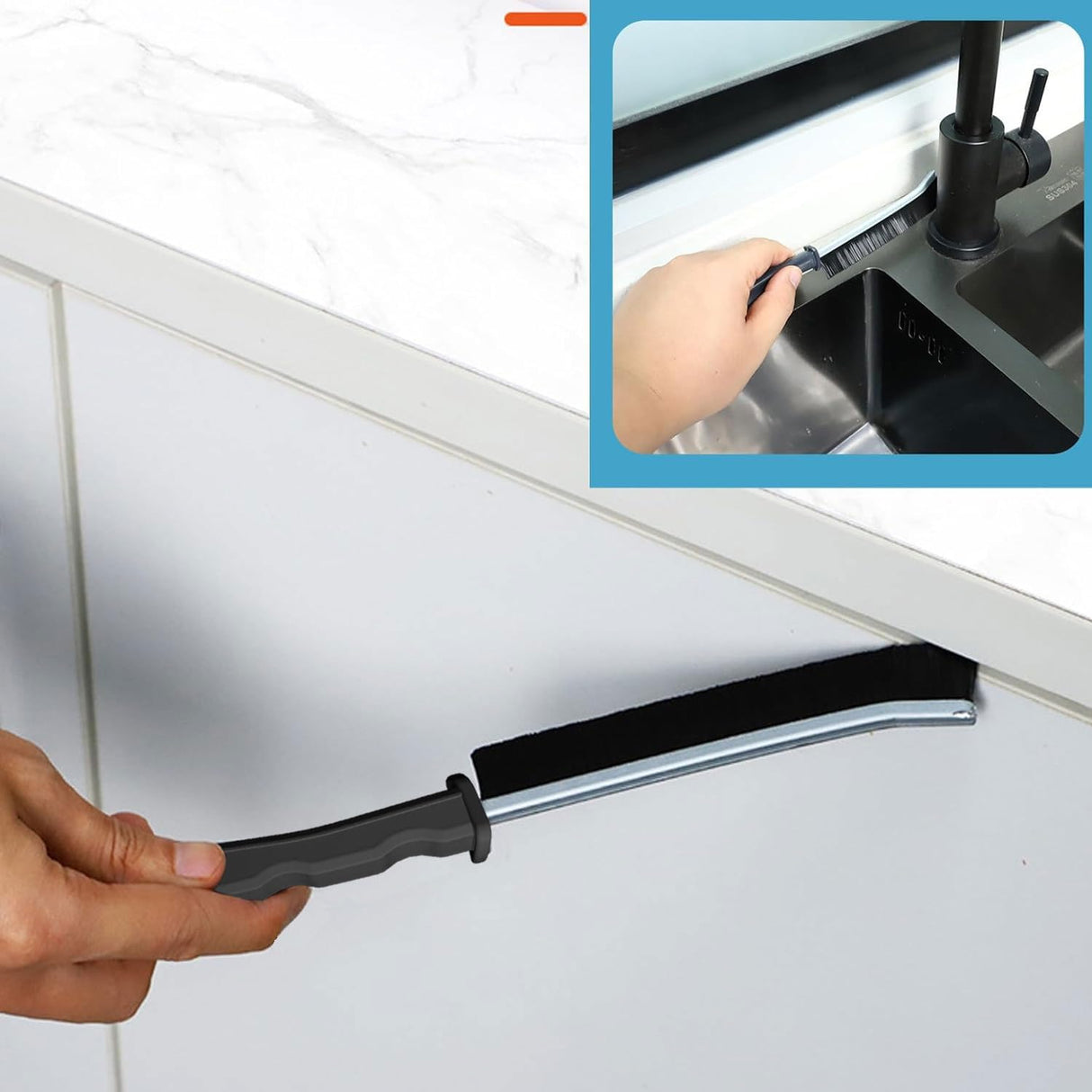 Crevice Cleaning Brush,New Multifunctional Cleaning Brush Tool, Bathroom Gap Brush, Home, Kitchen, Bathroom, Window, Vehicle, Faucets, Toilet,6Pcs AUDELN