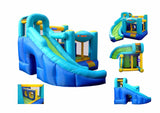 Bounceland Ultimate Combo Inflatable Bounce House, 12 ft L x 10 ft W x 8 ft H, Basketball Hoop, Obstacle Wall, Fun Tunnel, Slide and Bounce Area for Kids Bounceland
