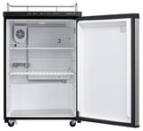 EdgeStar BR3002BL 24 Inch Wide Kegerator Conversion Refrigerator for Full Size Keg - Black EdgeStar