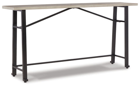 Signature Design by Ashley Karisslyn Urban Industrial Counter Height Long Table, Black & Beige Signature Design by Ashley