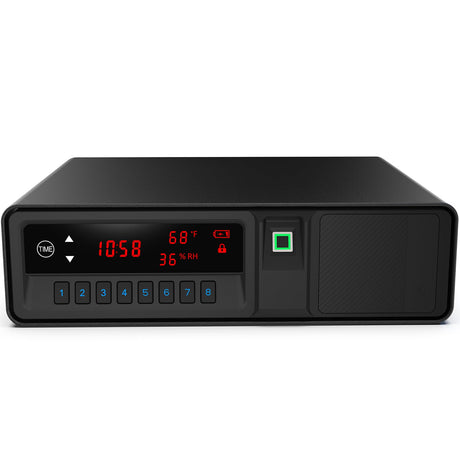 Z ZLJUAN Slide-Away Pistol Handgun Quick Access Gun Drawer Safe with LCD Display of Temp,Humidity,Time,Low Battery Warning,Unlock State for Nightstand Bedside Home Z ZLJUAN