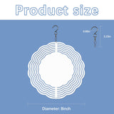 20 Pcs Sublimation Wind Spinner Blanks 8 Inch Bulk Aluminum Metal USA Warehouse Sublimation Blanks Product Outdoor Garden Decoration for Heat Press Transfer Sublimation Blank Wind Spinners DIY Gift LaiHiulaan