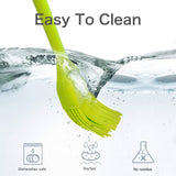 Silicone Basting Pastry Brush - Cooking Brush for Oil Sauce Butter Marinades, Food Brushes for BBQ Grill Kitchen Baking, Baster Brushes Baste Pastries Cakes Meat Desserts, Food Grade, Dishwasher Safe Consevisen
