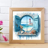 ZQEATRY Lighthouse 5D Diamond Painting Kits for Adults,DIY Round Lighthouse Landscape Theme Diamond Art Kits for Beginners,Full Drill Mosaic Art for Adults Relax Home Wall Decor 11.8 X 11.8Inch ZQEATRY