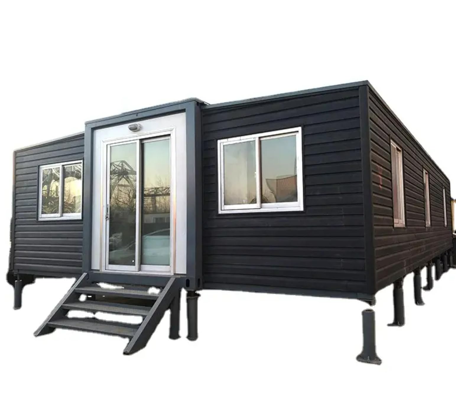 Portable Prefab Tiny Home: 13x20 ft Mobile Expandable House for Versatile Use, Including Hotel, Office, Shop, and More, with Restroom Included (13x20ft (Restroom Included)) - WoodArtSupply