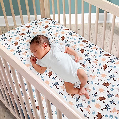 Lambs & Ivy Lion King Adventure 3Piece Baby Crib Bedding Set, Blue Lambs & Ivy