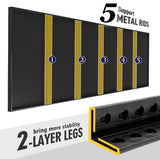 Fssevxi 40" W 5-Tier Garage Shelving Heavy Duty 72" H x 40" W x 18" D Storage Shelves 2000LBS Metal Shelving Unit Adjustable Storage Utility Rack for Warehouse Pantry Kitchen, Black Fssevxi