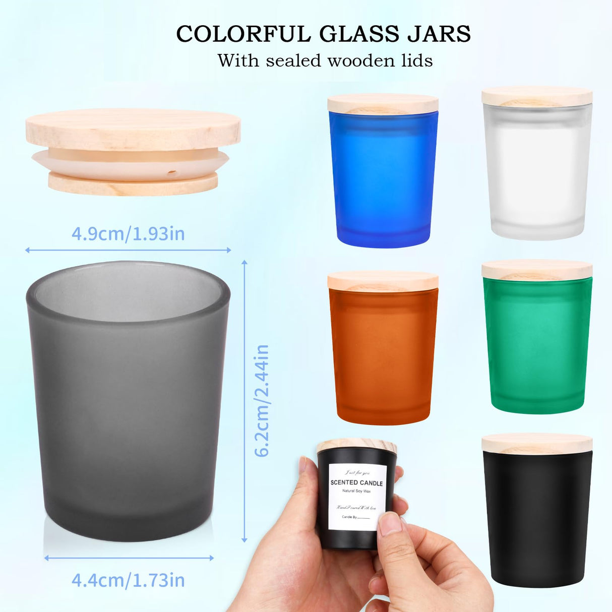 Candle Making Kit for Adult, Homemade DIY Candle Making Supplies Include Soy Wax, Wicks, Glass Candle Containers, Essential Oils, Dyes, DIY Arts & Crafts Gift for Kids, Beginners, Adults, Women KEARLGMBH