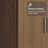 Madesa 6 Doors Storage Cabinet with Ample Shelves Space 94 Inch Utility Armoire Closet Entryway and Bedroom Organization Unit (Rustic) Madesa