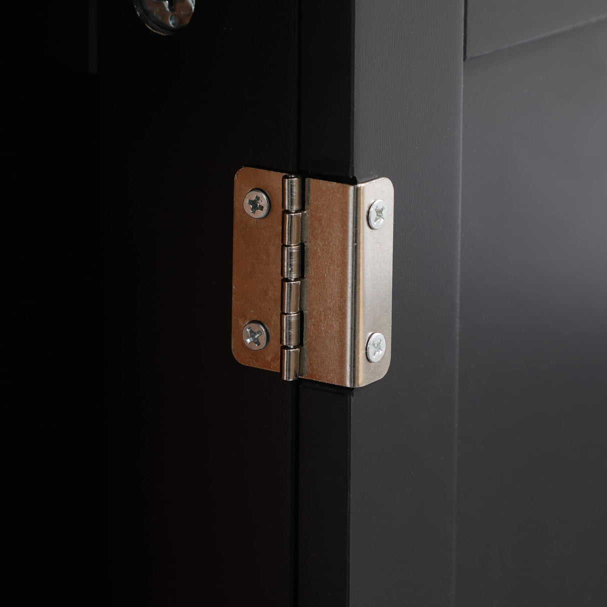 HOMCOM Under Sink Bathroom Cabinet with 2 Doors and Shelf, Pedestal Sink Bathroom Vanity Cabinet, Black HOMCOM