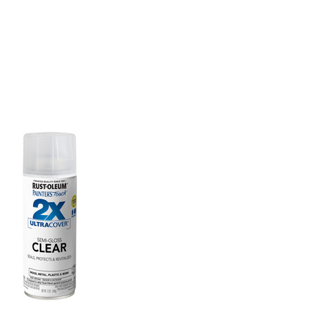 Rust-Oleum 249859 Painter's Touch 2X Ultra Cover Spray Paint, Semi-Gloss Clear , 12 Ounce (Pack of 1) Rust-Oleum