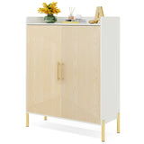 Tribesigns Large Shoe Cabinet with Doors, 6-Tier Entryway Shoe Storage Cabinet with Shelves, 30 Pairs Modern Shoes Rack Organizer for Hallway, Closet, Bedroom, Living Room (White/Natural) Tribesigns