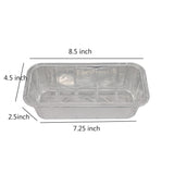 Waytiffer Loaf Pans [25 Pack] 2Lb Heavy Duty Disposable Aluminum Foil Premium Bread Tins Standard Size - 8.5" X 4.5" X 2.5" Perfect for Homemade Cakes & Breads Waytiffer