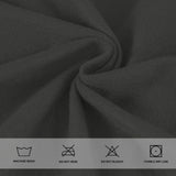 Easy-Going 7 Pieces Stretch Couch Cover Washable Sofa Cover Set for 3 Backrest and Seat Cushion Couch Anti-Slip Sofa Slipcover Furniture Protector with Elastic Bottom (Large, Dark Grey) Easy-Going