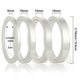 HFXXAD 8Pcs Clear Heat Tape, Heat Tape for Sublimation Press and Heat Transfer Vinyl, Easy to Remove High Resistant Temperature Tape Heat Press Tape, No Residue (108 ft) HFXXAD