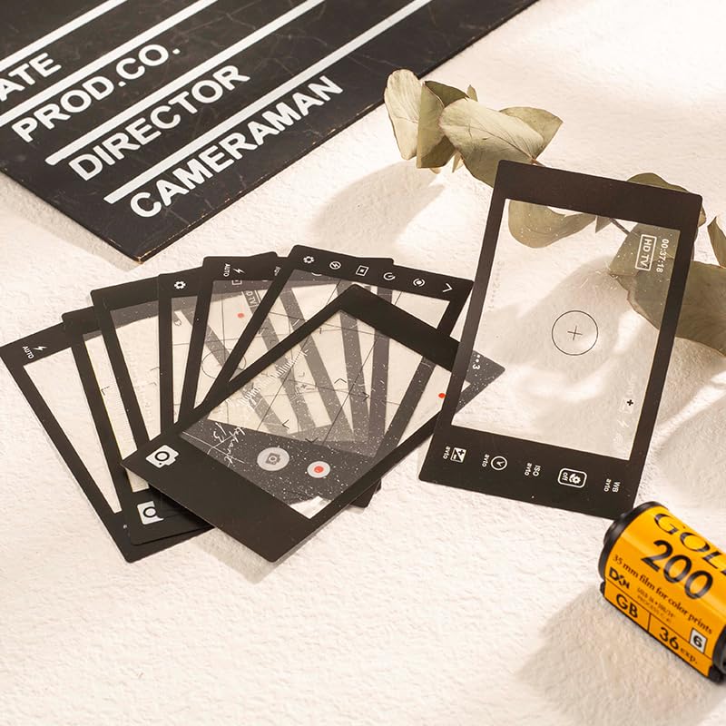 Diuhofart 94Pcs Scrapbooking Supplies Kit, Old Film Strips Photo Frames for Junk Journal Supplies, Scrap Booking Cutouts Papers Scrapbook Materials, Quote Stickers for Journaling, Collage Diuhofart