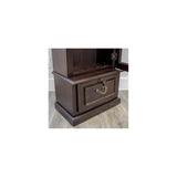 HomeStock 8 Gun Cabinet with Locking Tempered Glass Door and Locking Drop Down Door, Safe Gun Cabinet HomeStock