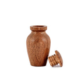 NIRMAN Decorative Urns Acacia Wood Urns for Human Ashes Beautiful Wood Urns for Human Ashes Adult Funeral Ashes Urns for Adults (2.75" x 2.75" x 5") NIRMAN