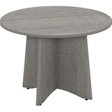 Lorell Weathered Charcoal Round Conference Table Lorell