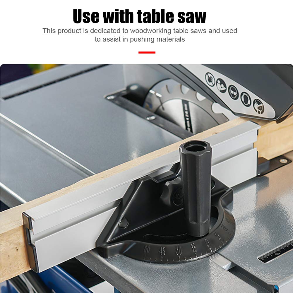 Yuhoo Miter Gauge Fence System Woodworking Tools Push Block with Angle Plate Ruler, Precision Miter Gauge for Band Saw Router Table Jointers Yuhoo