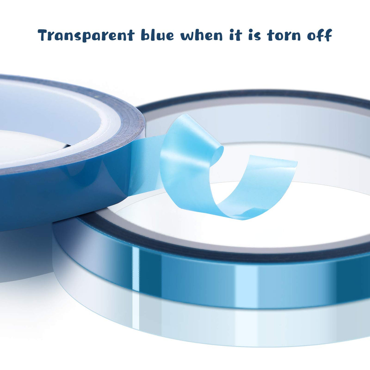 Outus 6 Rolls High Temperature Tape Heat Vinyl Press Tape Heat Resistant Sublimation Tape 3D Printing Heat Tape for Heat Transfer Electronics Masking (10 mm) Outus