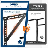 4x8 Garage Overhead Storage Racks with Stable Triangle Support, Heavy-Duty Steel Ceiling Mount Racks for Garage Storage, Adjustable Height, 600lbs Capacity, Black EliteEdge