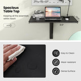 Tangkula 31.5" x 23.5" Wall Mounted Table, Folding Wall Mounted Desk Drop-Leaf Table, Space Saving Fold Down Floating Desk for Study, Bedroom, Bathroom or Balcony (Black) Tangkula