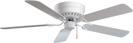 Minka-Aire F565-WH Mesa 52 Inch Flush Mount Low Profile Ceiling Fan in White Finish MINKA-AIRE