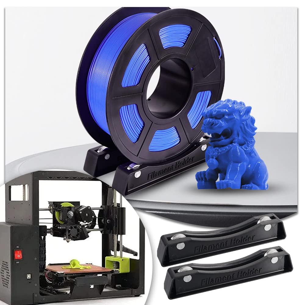 CCMTangHong 3D Printer Filament Spool Holder Adjustable 3D Printer Spool Holder Fits All Spools of Any Size and All Filament Types (1Set) - WoodArtSupply