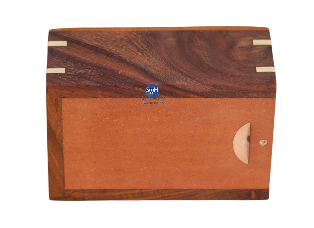 Solid Wood Handicrafts Paw Print Pet Memorial Keepsake Cremation Urns for Ashes Pet Urn Wood Keepsake Box Urns for Cat Dogs Ashes | Cat Memorials Solid Wood Handicrafts