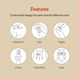 MEDITHERAPY SOKSAL GUASHA,Ceramic Gua Sha,Body Massage Tool, Korean Body Guasha, Guasha Board, Face Lift, Muscle Relief Massage Board (Body Massager) MEDITHERAPY