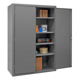 Durham Welded 14 Gauge Steel Heavy Duty Cabinet, JC-482478-4S-95, 700 lbs Capacity, 24" Length x 48" Width x 78" Height, 4 Shelves Durham