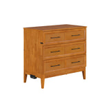 AFI, Santa Fe Twin Murphy Bed Chest with 6" Mattress & Built-in USB Charger, Light Toffee AFI