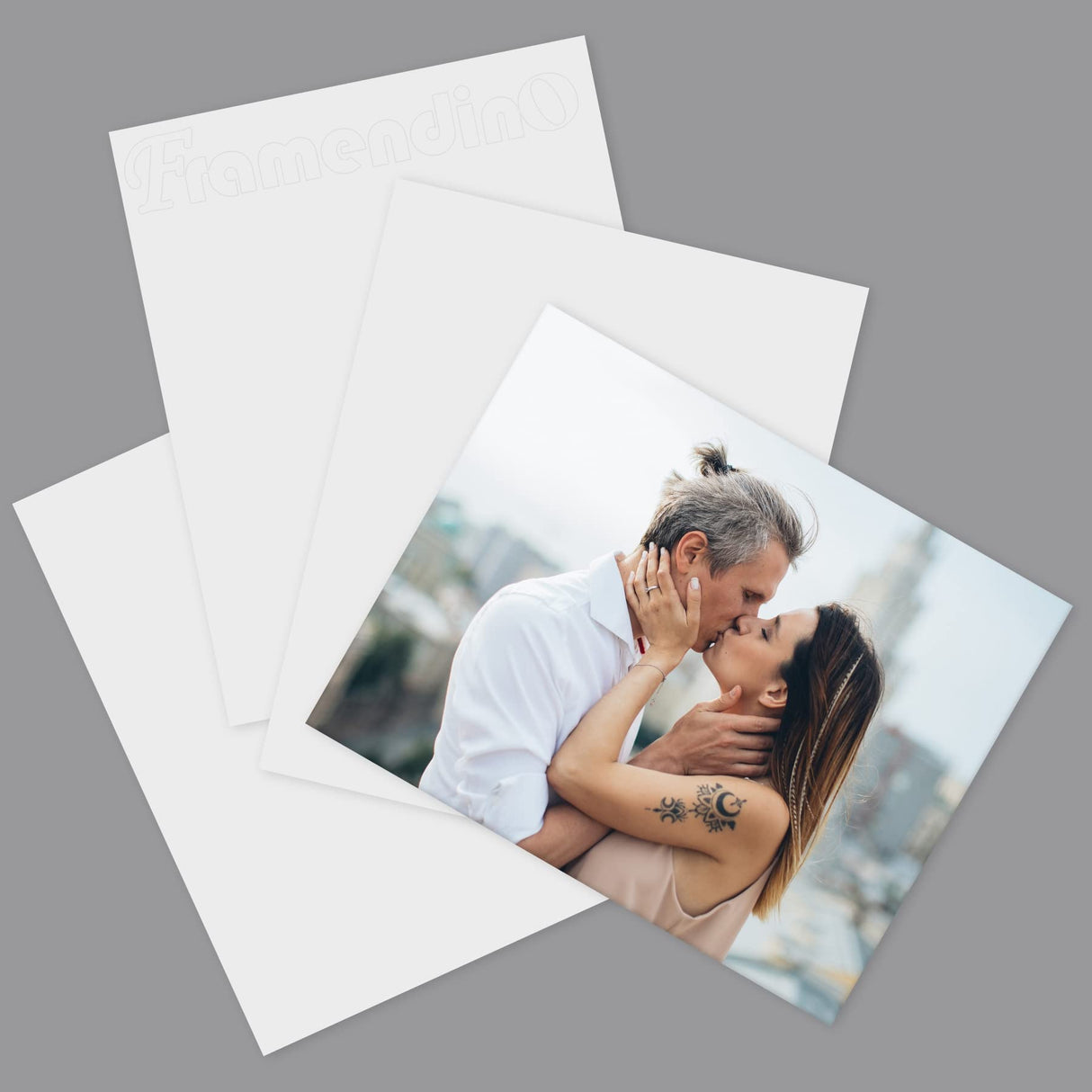 Framendino, 6 Pack Sublimation Blank Aluminum Metal Photo Wall Poster Frame for Thermal Sublimation Printing Photo (8x10 Inch) Framendino