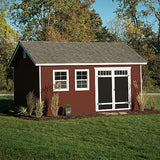 Handy Home Products Scarsdale 12x16 Do-it-Yourself Wooden Storage Shed Tan Handy Home Products