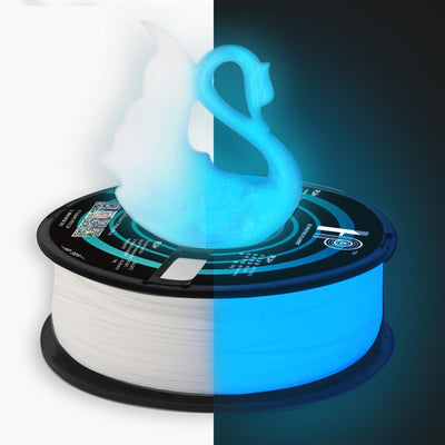 HP3DF PLA Filament, PLA Plus(PLA+), 3D Printer Filament, PLA Filament 1.75mm Dimensional Accuracy +/- 0.02mm, 1KG Spool (2.2 lbs), Fit Most FDM Printer (Glow Blue PLA)
