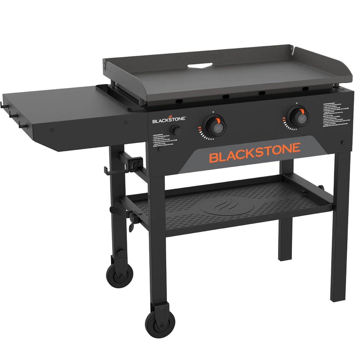 Blackstone 28 Inch Original Omnivore Griddle 2206, Blackstone 2 Burner Griddle Outdoor Flat Top Grill, Propane Portable Gas Grill BLACKSTONE