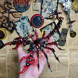 Metalkitor Scorpion 3D Metal Puzzles Kits for Adults Teens – 454 Pcs – Mechanical Assembly Models – 4 Hours to Build – Ideal for Gifts and Decorations (Red and Black)