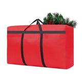 HikooLSS Small Christmas Tree Storage Bag 4Ft/5Ft Heavy Duty Reusable 600D Oxford Fabric Waterproof Dustproof Xmas Tree Bag/Container/Holder for Short Artificial Christmas Tree(39" X 12" X 24") Red HikooLSS